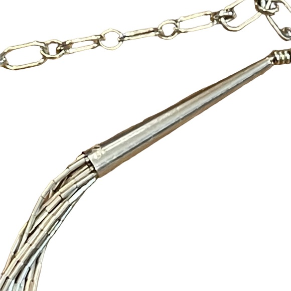 Carolyn Pollack Relios Liquid Sterling Silver 10 Strand Necklace & Earrings Set - Picture 8 of 10